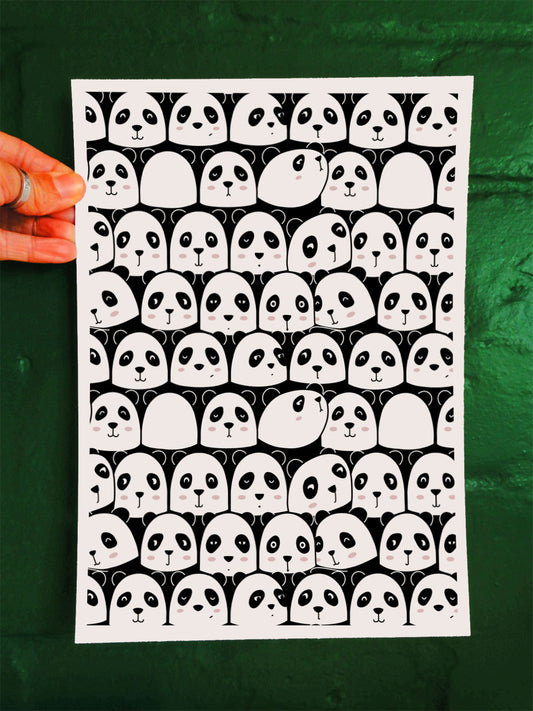 Too Many Pandas A5 or A4 print