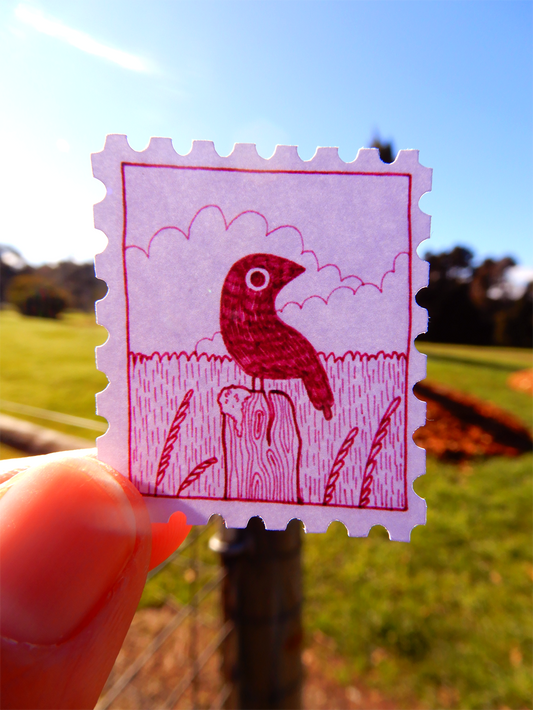 Little Landscapes stamp sticker sheet