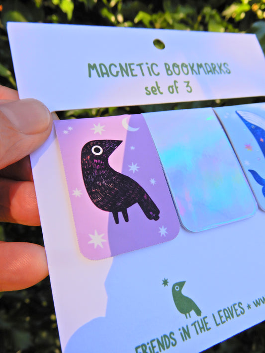 Magnetic bookmark -set of 3