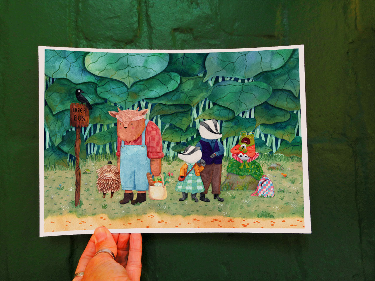 Waiting for the Tiger Bus A5 or A4 print