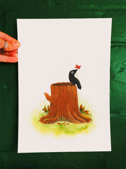 Raven and Poppy A5 or A4 print