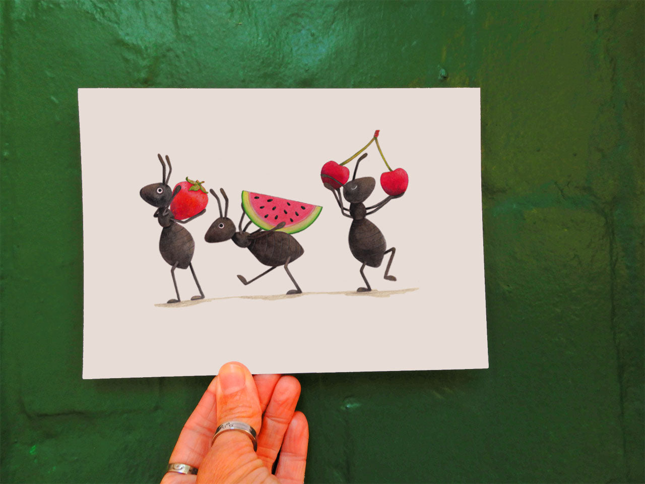 Picnic for Ants A5 or A4 print