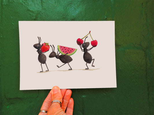 Picnic for Ants A5 or A4 print
