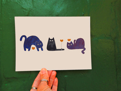 Lovecats A5 or A4 print