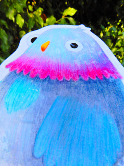 Pigeon glossy sticker