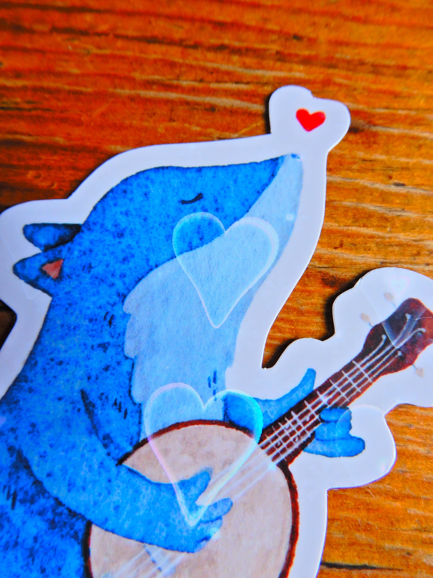 Howling Wolf holographic sticker