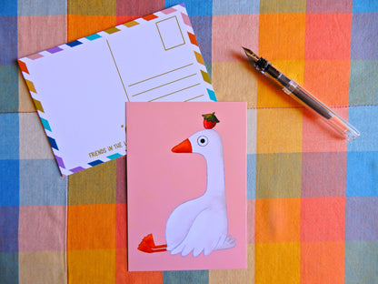 Illustrated Goose postcard