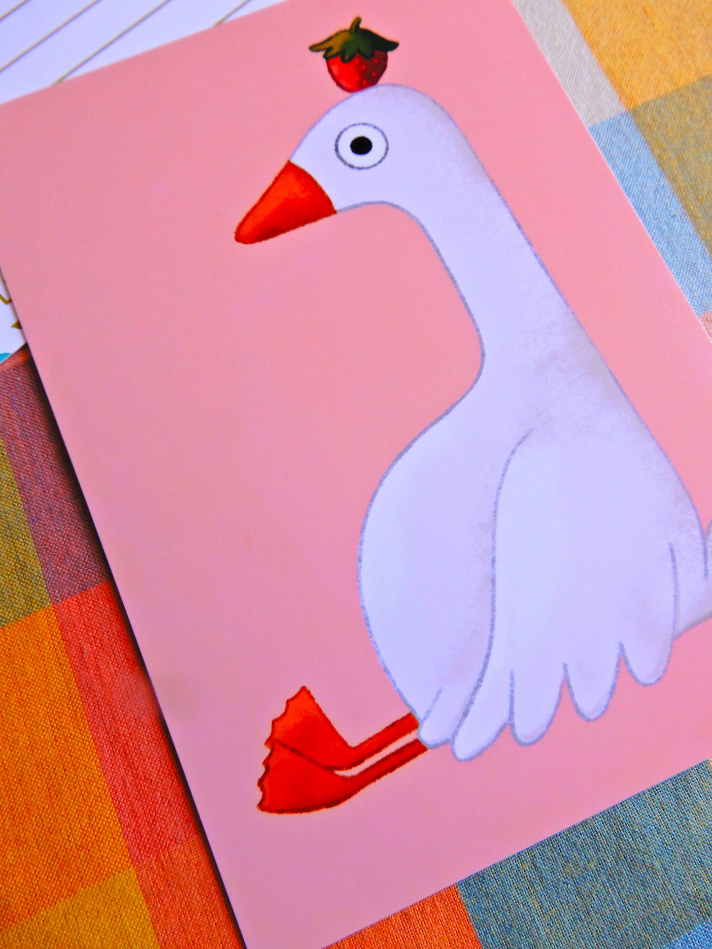Illustrated Goose postcard