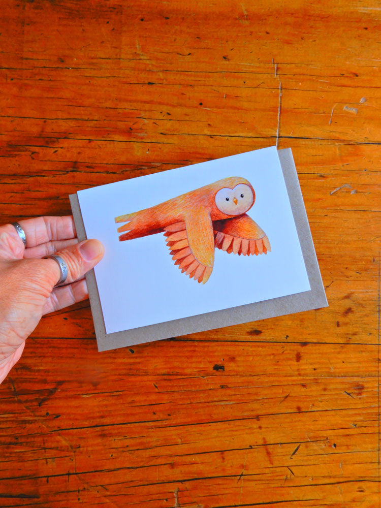 Barn Owl Greeting Card