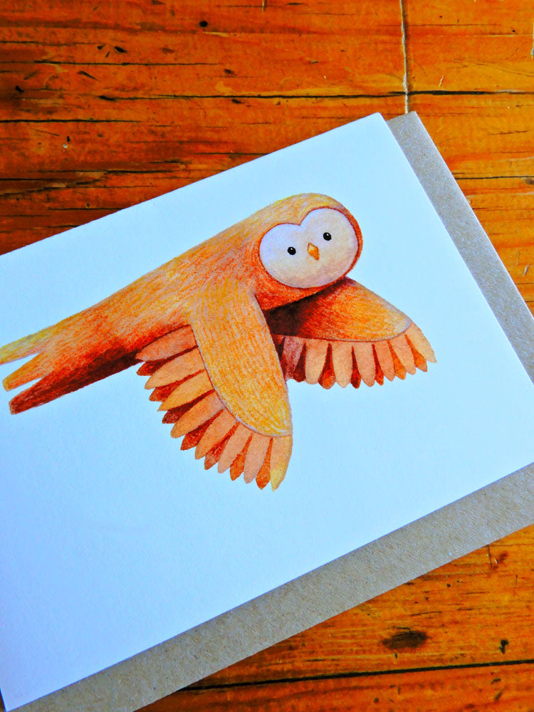 Barn Owl Greeting Card