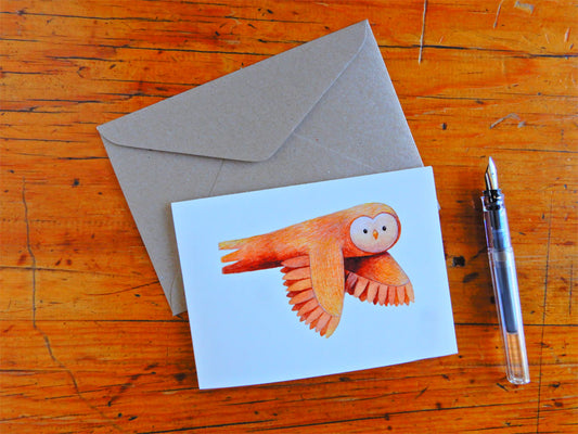 Barn Owl Greeting Card