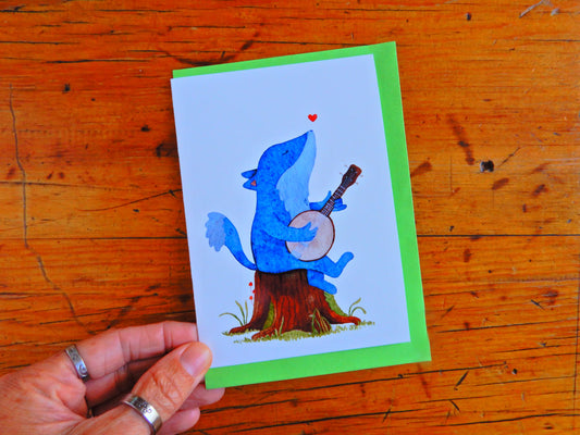 Howling Wolf Greeting Card