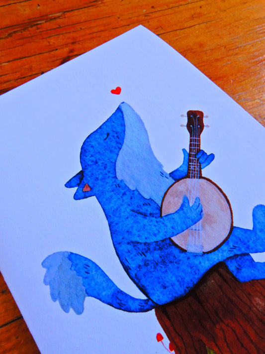 Howling Wolf Greeting Card