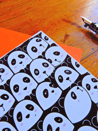 Pandas Greeting Card