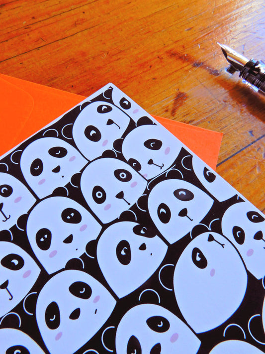 Pandas Greeting Card
