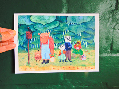 Waiting for the Tiger Bus A5 or A4 print