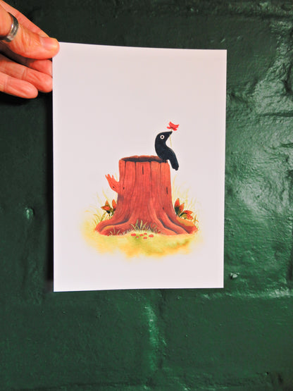 Raven and Poppy A5 or A4 print