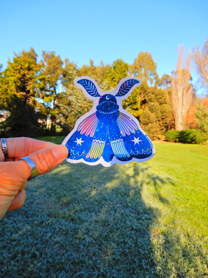Magic Moth holographic sticker