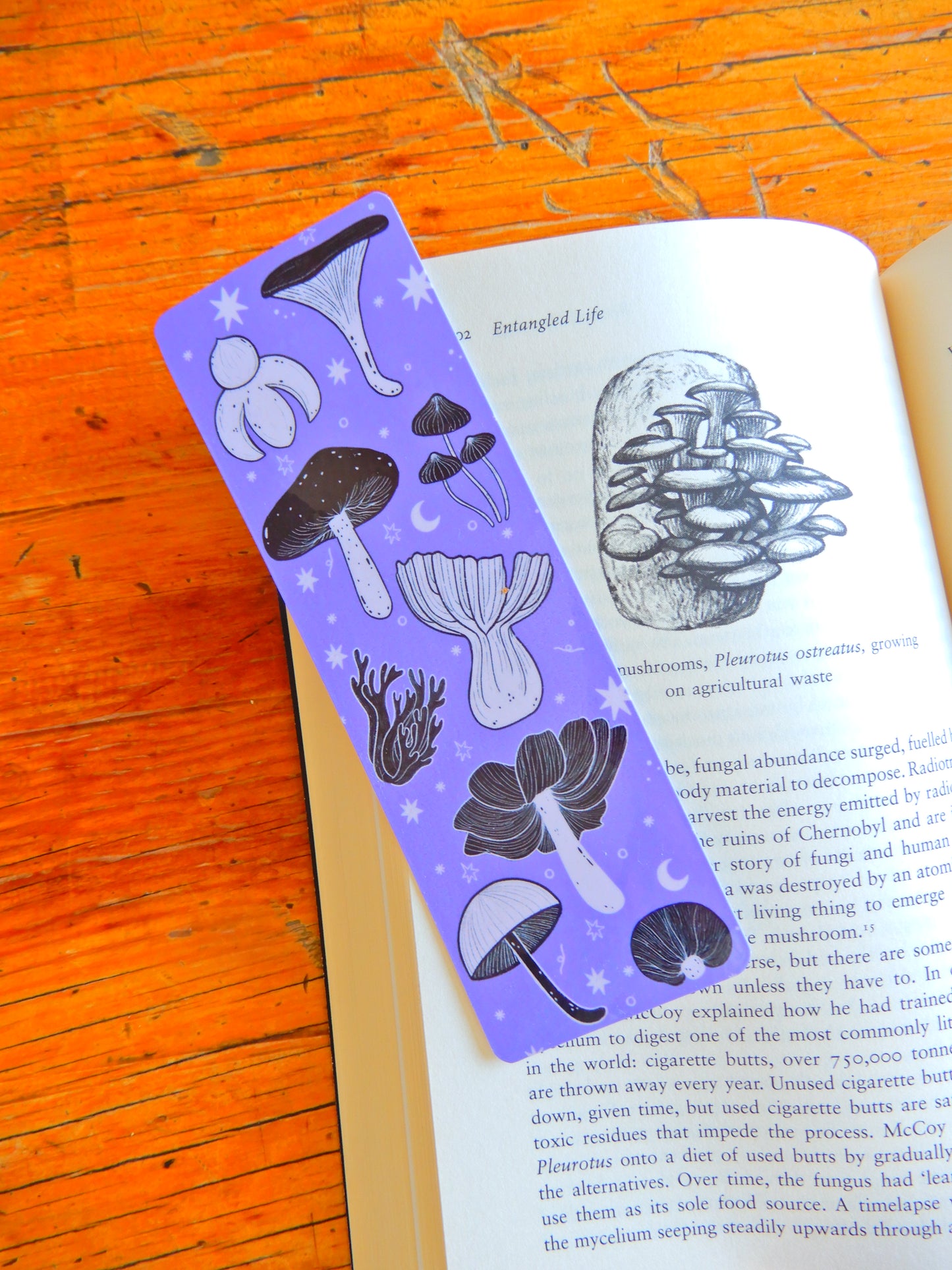 Purple Mushroom Bookmark