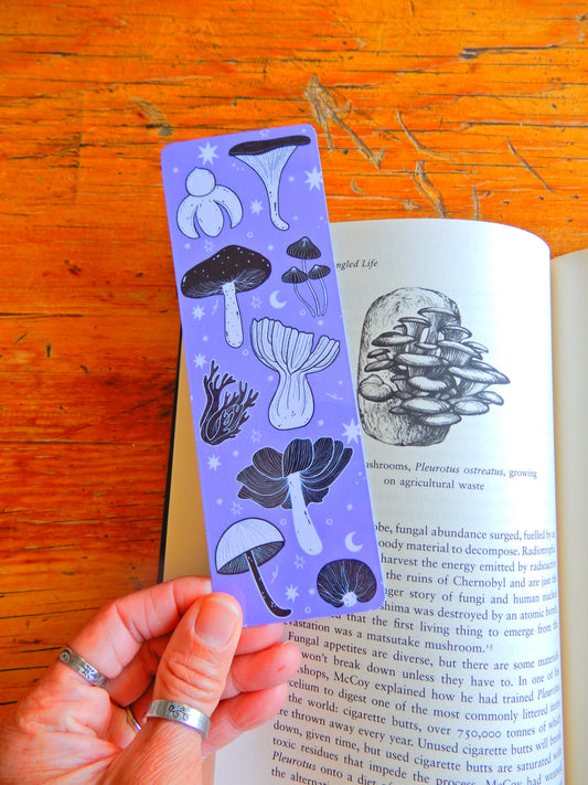 Purple Mushroom Bookmark
