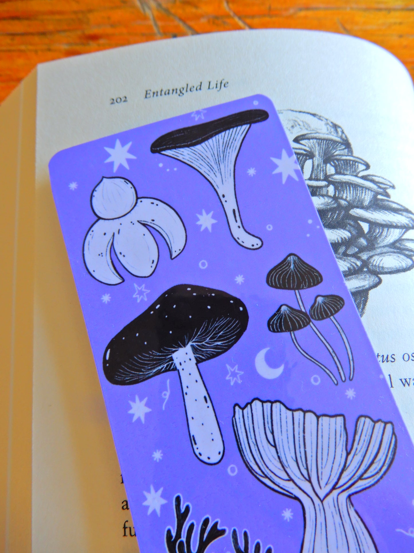 Purple Mushroom Bookmark