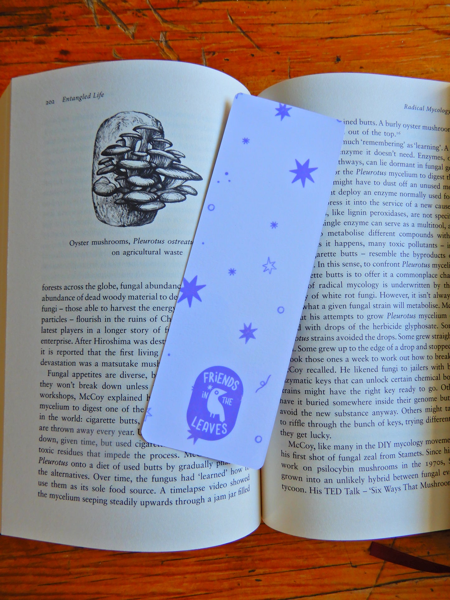 Purple Mushroom Bookmark