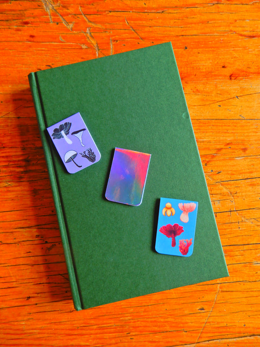 Mushroom magnetic bookmarks -set of 3