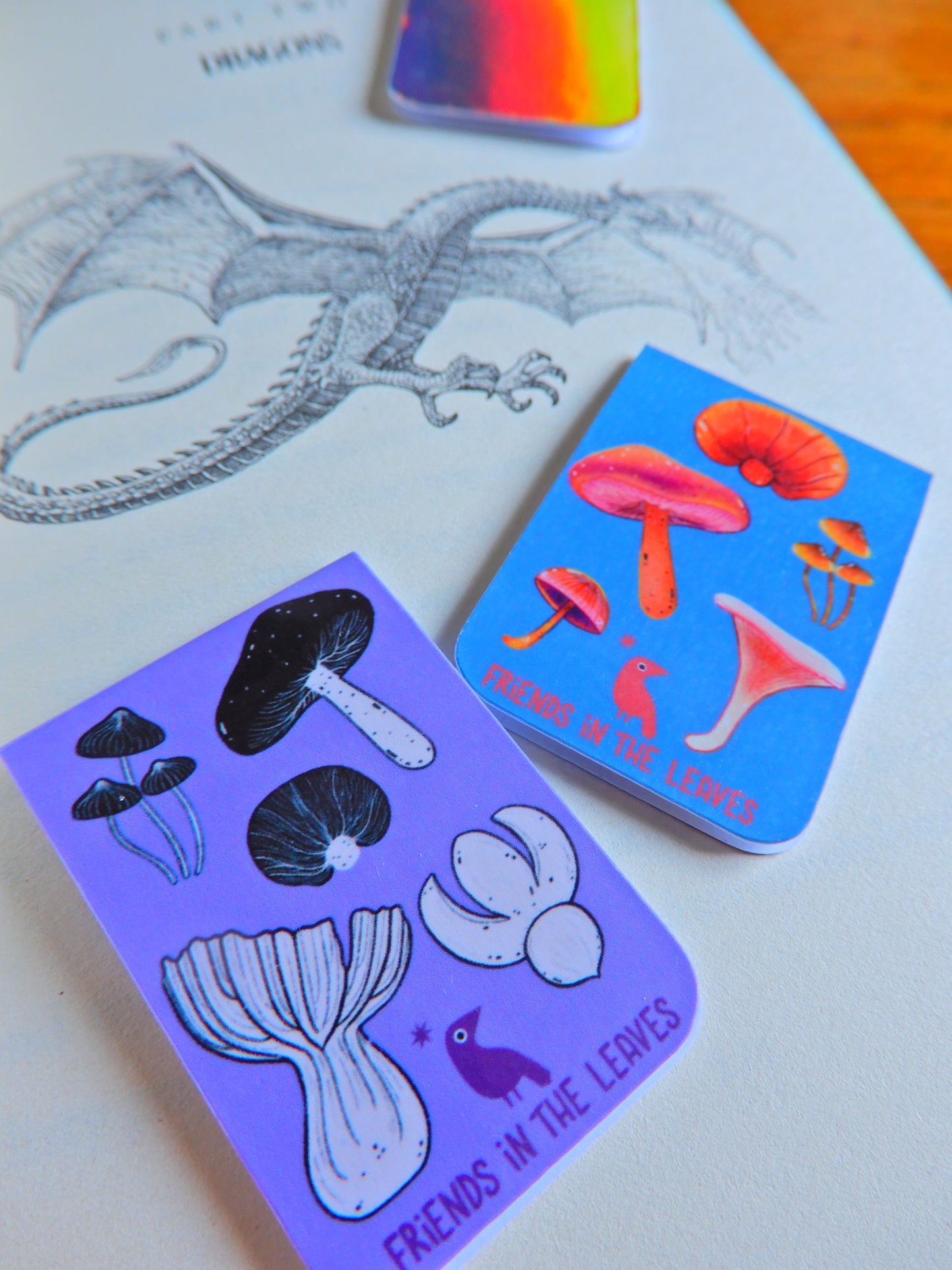 Mushroom magnetic bookmarks -set of 3