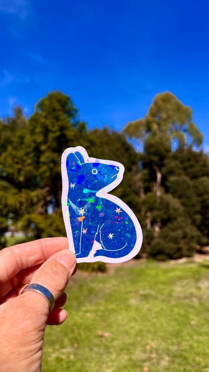 Tasmanian Devil holographic sticker
