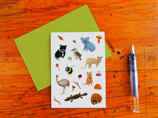 Bush Animal Greeting Card