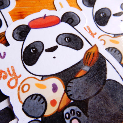 I Am Artsy Panda sticker