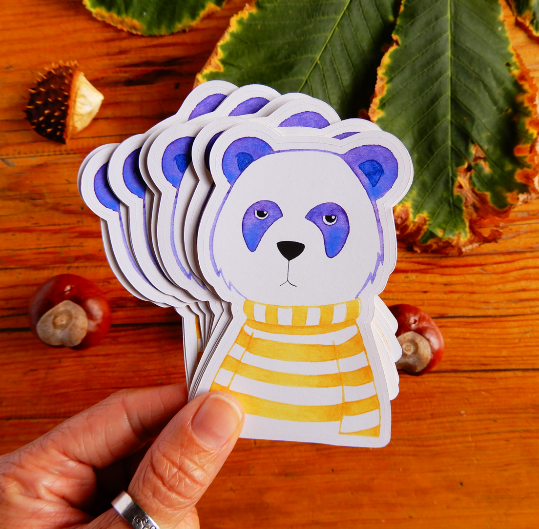 Die Cut Panda Sticker